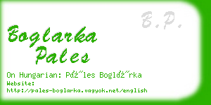 boglarka pales business card